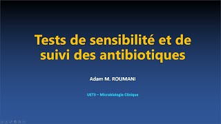 Microbio  Tests de sensibilité et de suivi des antibiotiques [upl. by Lorrimor]