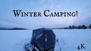 Winter Camping In The Adirondacks 20 wind chill [upl. by Atiuqahc]