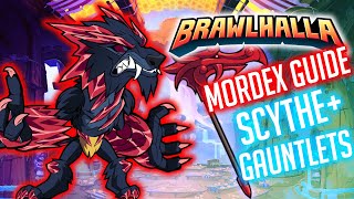 Pro Brawlhalla Guide  Easy Mordex Scythe And Gauntlet Combos And Strings [upl. by Carine550]