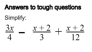 How to simplify an algebra fraction [upl. by Neveda]