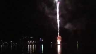 Grand Lake Colorado 4th of July Fireworks 2014 HD  View from on the water [upl. by Enicar421]