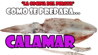 COMO LIMPIAR UN CALAMAR PASO A PASO [upl. by Neidhardt]