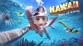 KAUAI HAWAII ISLAND life helicopter tour🚁 snorkelling🐢 HIDDEN beaches what I eat and more✨ [upl. by Nahtiek]