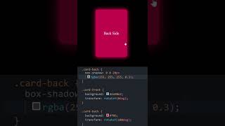 Card Flip Effect using HTML and CSS shorts css3 html5 codingbasics learntocode2024 [upl. by Wadell]