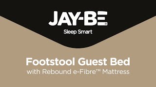 JayBe® Footstool Bed with Rebound eFibre Mattress [upl. by Jakie]