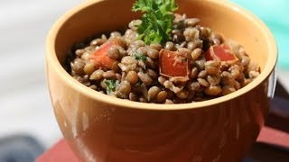 Cold Lentil Salad Recipe  Recette Salade Froide de Lentilles  Recettes Maroc [upl. by Nivrem698]