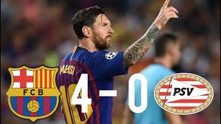 Barcelona vs PSV 40 Champions League Group Stage 2018  MATCH REVIEW [upl. by Nailimixam704]