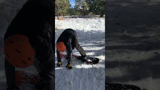 Welikebikes2 tried to snowboard… in ski boots skiing snow snowboarding fail [upl. by Eaves]