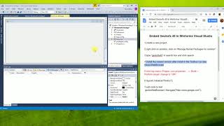 Embed Geckofx 45 in Winforms Visual Studio [upl. by Marka687]