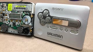 SONY WMFX673 Walkman Radio Cassette Player Maintenance Repair Restoration [upl. by Ferrell]