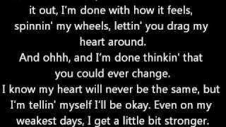 A Little Bit Stronger  Sara Evans w lyrics [upl. by Brunell]