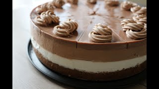 Nutela čizkejk bez pečenja I No bake Nutella Cheesecake [upl. by Rotsen]