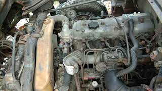 Toyota Dyna 1986 13B engine easy start with dry engine sound [upl. by Aleet103]