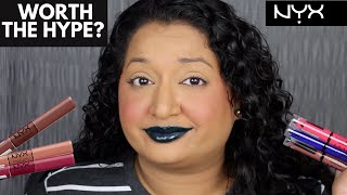 NYX Shine Loud Liquid Lip Color Review amp Swatches [upl. by Vasos]