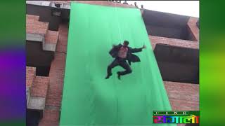 Nepali Movie Chattan  Action Scene  Rajesh Hamal  Dhiren Shakya  Shooting time 2004 [upl. by Gula100]