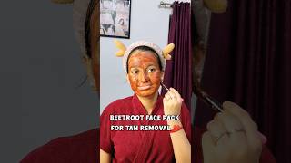 Viral Beetroot Face Mask for Tan Removal ❤️🫰trending koreanskincare viralvideo ytshorts shorts [upl. by Rebak]