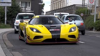 Supercars Leaving Private Car Meet Koenigsegg McLaren P1 Carrera GT Aventador SV amp More [upl. by Ardnayek148]