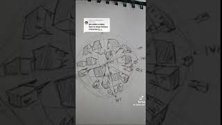 art tutorial how to draw 5 point perspective [upl. by Zobe]