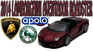 Unboxing Apolo MSZ 2014 Lamborghini Aventador Roadster Gloosy Maroon Miniatur Mobil Lamborghini [upl. by Erusaert]