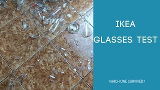 Ikea Glasses Drop Test  2017 [upl. by Maze]