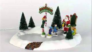 Department 56 Visiting Santa 4022431 Snow Village Animated [upl. by Elohc256]