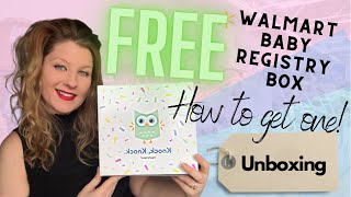 HOW TO GET A FREE WALMART BABY REGISTRY BOX [upl. by Sibella583]