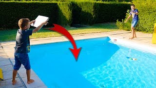 PRANK  Swan jette le Macbook de Néo dans la piscine [upl. by Lj]