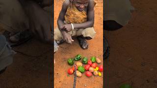 Hadza hunters preparing their favorite meal today middle of nowhere ‼️😲😀hadzabetribe villagelife [upl. by Enawd]