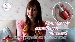 CriaDiva Como secar esmalte gel em casa  Esmalte que muda de cor [upl. by Sunny]