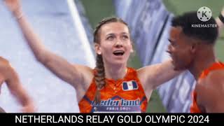 Netherlands relay  Netherland gold  relay Olympic 2024 [upl. by Kort10]