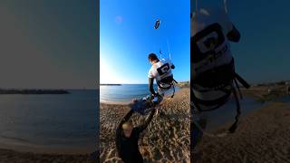 How to start Kitesurfing 🤯😱haykatz [upl. by Ennasil619]