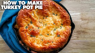 How to Make Turkey Pot Pie  Great Recipe for Leftover Turkey [upl. by Alecram839]