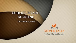 School Board Meeting October 14 2024 [upl. by Deery770]