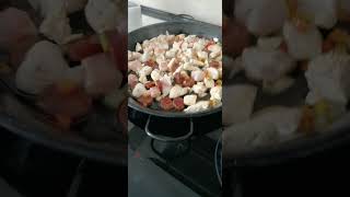 Chicken Chorizo Rice paella shortvideo riceperfection food cooking ricemethod ricerecipes [upl. by Barina]