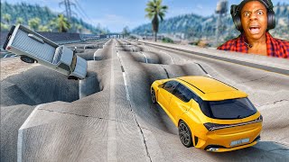 CARS VS POTHOLE 😱 2  BeamNGDrive [upl. by Tormoria93]