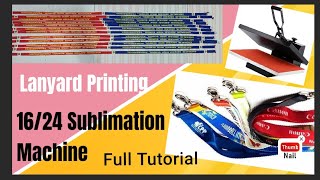 Lanyard Printing in 1624 Sublimation Machine  ID Card Ribbon Printing lanyards idcardribbon id [upl. by Eben]