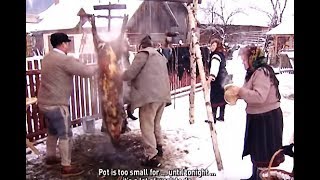 TĂIEREA ȘI POMANA PORCULUI BUCOVINA  ENGLISH SUB  Traditional ”Pig slaughter” ”Pomana” Christmas [upl. by Eellehs]