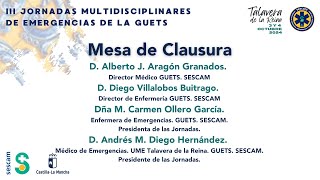 IIIJornadasGUETS MESA DE CLAUSURA [upl. by Htidra133]