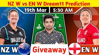 NZ W vs EN W Dream11 NZ W vs EN W Dream11 Prediction NZ W vs EN W 1st T20I Dream11 Team Prediction [upl. by Seda]