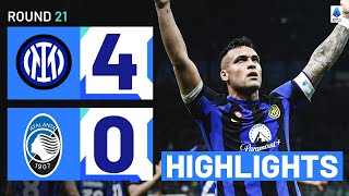 INTERATALANTA 40  HIGHLIGHTS  Nerazzurri Move 12 Points Clear  Serie A 202324 [upl. by Ajat564]