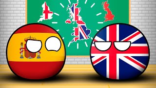 Diferencia entre Reino Unido Gran Bretaña e Inglaterra  Countryballs [upl. by Coster]