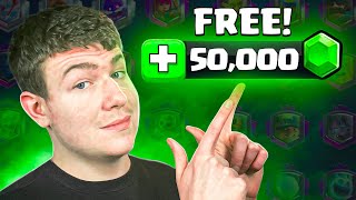 How to get 50000 FREE Gems in Clash Royale [upl. by Oxley]