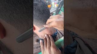 Back side Razor cut 🔥1millionviewsbarber buzzcutloverhairstyle food youtube [upl. by Aliekahs]