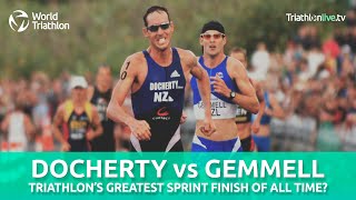 One of the greatest triathlon sprint finishes ever [upl. by Nnylkoorb654]