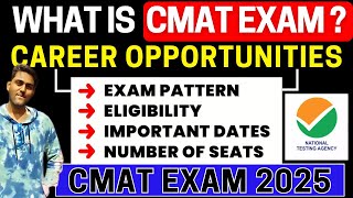 CMAT 2025 Complete Details  Notification Eligibility amp Pattern Application Dates Syllabus [upl. by Adnohr]