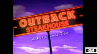 Outback Steakhouse Commercial  1998 [upl. by Ahrens]