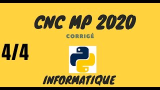 CNC MP  Informatique 2020  Problème Carré magique [upl. by Akimahs]