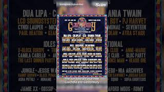 Glastonbury Festival 2024 headliners revealed as three huge pop acts shorts glastonbury thesun [upl. by Gomer560]