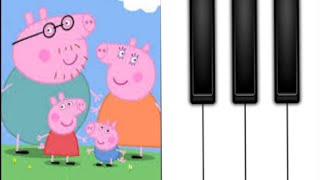 How to play piano Peppa Pig Theme Song  BEGINNER PIANO TUTORIAL [upl. by Hgielrak605]