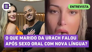 Sexo oral com língua bifurcada Andressa Urach revela como foi reação do marido Veja entrevista [upl. by Bailey720]